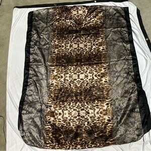 Elegant Brown and Tan Resort Maxi Kaftan